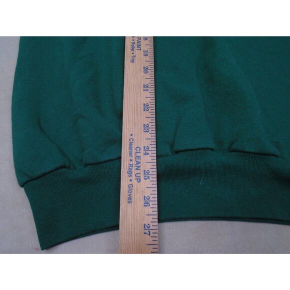 Vintage 90s Grandma Cat Sweatshirt Embroidered Butter Midknight Cute Green Large - Picture 7 of 9